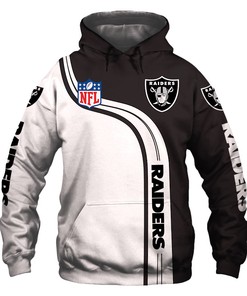 Oakland Raiders Cute 3D Hoodie - Zip Hoodie Pullover Gift For Fans