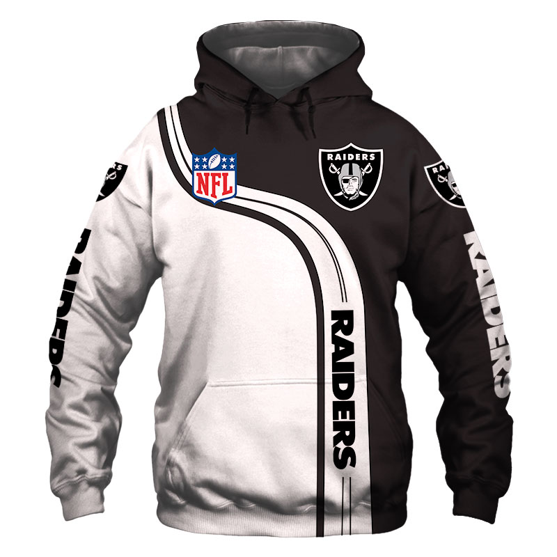 Oakland Raiders Cute 3D Hoodie - Zip Hoodie Pullover Gift For Fans