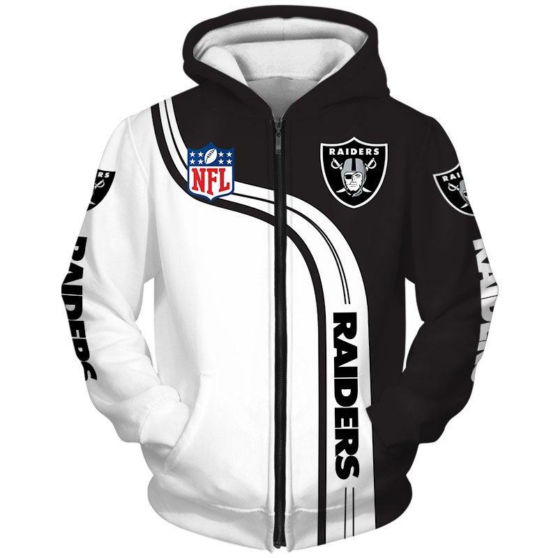 Oakland Raiders Cute 3D Hoodie - Zip Hoodie Pullover Gift For Fans