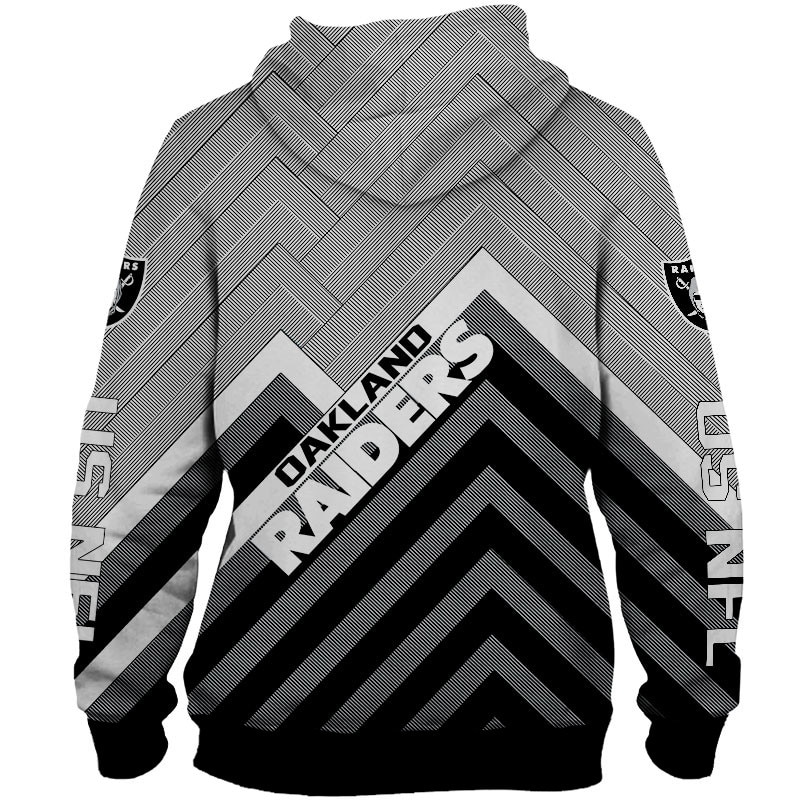 Oakland Raiders Full-Size 3D Zip Hoodie - Pullover Size S-5Xl