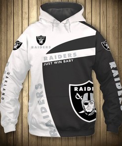 Oakland Raiders Long Sleeve 3D Zip Hoodie - Pullover Gift For Fans