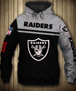 Oakland Raiders Skull 3D Hoodie Pullover - Zip Hoodie For Fans