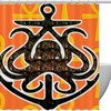 Ocean Anchors Beach Octopus Fabric Shower Curtain for Bathroom Decor