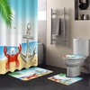 Ocean Crab and Anchor Beach Shower Curtains Decorative