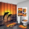 Ocean Jumping Dolphin Shower Curtain with Stunning Underwater Design