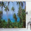 Ocean Jungle Beauty Print Shower Curtain for Laid-back Bathroom