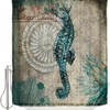 Ocean Life: Seahorse Shower Curtain For A Coastal Bathroom Oasis