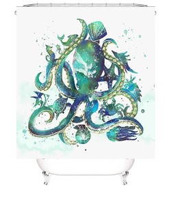 Ocean Themed Octopus Shower Curtain to Transform Your Bathroom.