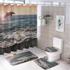 Ocean Wave Dolphin Shower Curtain for Bathroom - Unique and Serene Shower Curtain Ideas for Ocean Lovers