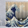 Ocean Wave Sea Shower Curtain for Bathroom