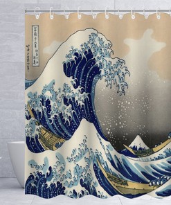 Ocean Wave Sea Shower Curtain for Bathroom