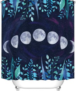 Oceanic Art Deco: Sealife Shower Curtain for Underwater-Themed Bathroom Decor