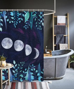 Oceanic Art Deco: Sealife Shower Curtain for Underwater-Themed Bathroom Decor
