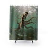 Octo-Mermaid Shower Curtain - Abstract Ocean Nautical Fantasy Design  