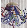 Octopus Art Print Shower Curtain - Marine Life Bathroom Decor