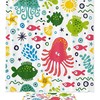 Octopus Jellyfish Algae Best Shower Curtain for Marine Life Enthusiasts