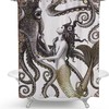 Octopus Mermaid Shower Curtain, Kraken Tentacles and Ocean Design for Bathroom