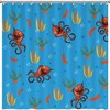 Octopus Ocean Animal Shower Curtain - Custom Durable Fabric