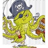 Octopus Pirate Waterproof Bathroom Curtain for Your Shower