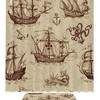 Octopus Sailboat Print Shower Curtain for a Nautical and Whimsical Bathroom
