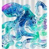 Octopus Sea Creature Shower Curtain - Colorful Bathroom Decor