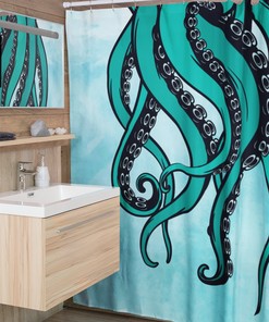 Octopus Tentacles and Gifts Shower Curtain for Bathroom Decor