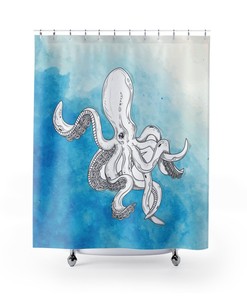 Octopus Tentacles and Gifts Shower Curtain for Bathroom Decor