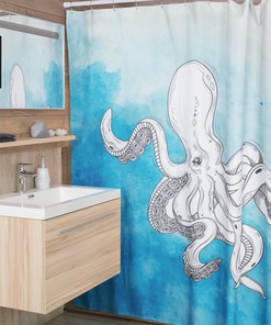 Octopus Tentacles and Gifts Shower Curtain for Bathroom Decor