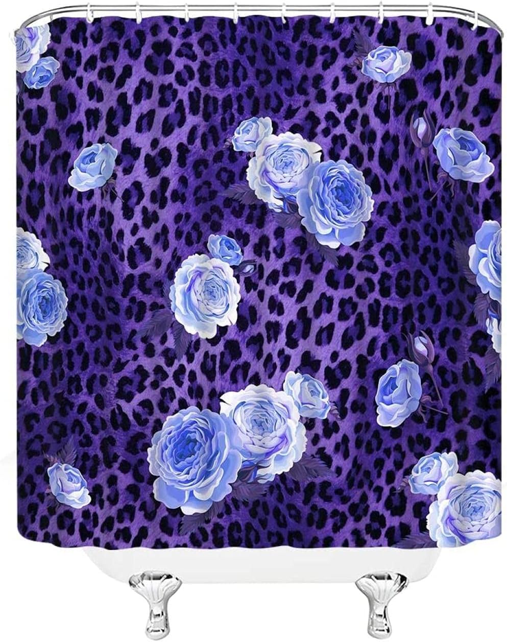Octopus Waterproof Shower Curtain - Washable Water Repellent Fabric Bathroom Curtain