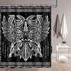 Odin Norse Mythology Viking Shower Curtain - Nordic God Bathroom Decor
