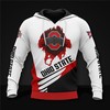Ohio State Buckeyes 3D Zip Hoodie - Long Sleeve Gift For Fan