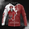 Oklahoma Sooners Zip Hoodie 3D - Long Sleeve Zip Hoodie For Fan