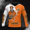 Oklahoma State Cowboys Skull 3D Hoodie - Gifts For Fans