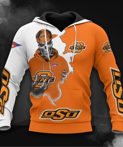 Oklahoma State Cowboys Skull 3D Hoodie - Gifts For Fans