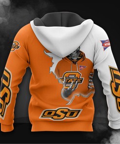 Oklahoma State Cowboys Zip Hoodie 3D - Long Sleeve Zip Hoodie For Fan