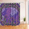 Old Purple India Elephant Fabric Bathroom Shower Curtain for Home Decor - Unbranded