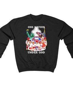One Nation Under God Philadelphia Phillies Signature T Shirt