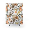 Orange And Brown Flowers Shower Curtain For A Warm Summer Decorr