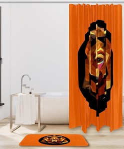 Orange Bears Waterproof Shower Curtain for Bathroom
