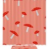 Orange Mushroom Shower Curtain To Infuse Warmth And Color