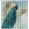 Orange White Floral Spring Plant Scenery Shower Curtain, Flower Butterfly Print, Fabric Bathroom Decor