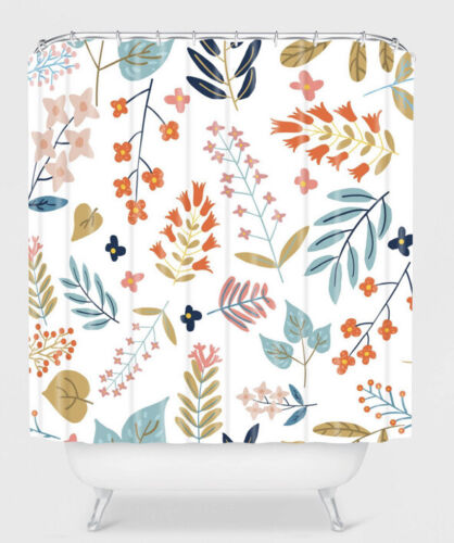 Oranges Botanical Harmony Shower Curtain In Floral - Add A Touch Of Nature To Your Bathroom Decor