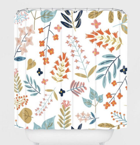 Oranges Botanical Harmony Shower Curtain In Floral - Add A Touch Of Nature To Your Bathroom Decor - Image 2