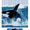 Orca Killer Whale Ocean Shower Curtain For A Nautical Bathroom