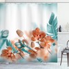 Orchid Flowers Floral Print Shower Curtain For Balloon Bathroom Decor