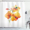 Orchid Petal Wild Garden Print Shower Curtain For Bathroom 