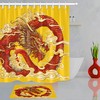 Oriental Dragon Red Bathroom Waterproof Shower Curtain for a Fusion of Cultures