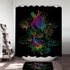 Oriental Turtle And Koi Fish Shower Curtain For Colorful Bathroom Decor