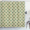 Origami Pattern Retro Style Art Shower Curtain For Creative Bathroom Decor