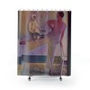 Original Art Monkey on My Leg 1935 Shower Curtain, Whimsical Bathroom Decor